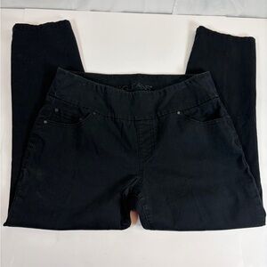 JAG Jeans High Rise Slim Ankle Black Stretch Denim Size 14